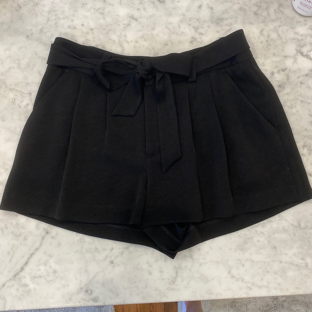 Alice & Olivia Silky Black Shorts